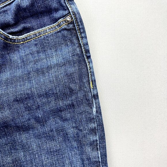 2007 Gap Women's Stretch Blue Dark Wash Bootcut Jeans Size 4A 28x27 - Picture 7 of 16